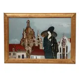 Monumental Painting of a Woman in Dresden by Stephen White, Oil on panel, sold Mar 2025