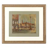 Piazza Veneziana by Armand Moumjian, Serigraph in colors with metallic on paper, sold Mar 2025