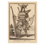 Habit de Musicien by Jean Le Pautre, Engraving on laid paper, sold Mar 2025