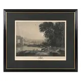 Roman Edifices in Ruins by William Woollett, Etching and engraving, sold Mar 2025