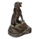 Martyre Indienne by Jean-Léon Gérôme, Patinated bronze, sold Mar 2025
