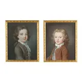 Pair of Portraits of Two Young Boys by Diana Beauclerk, Each a pastel on paper laid on canvas, sold Mar 2025