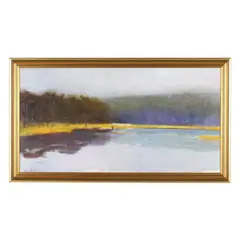 Fog Over the Beaver Pond by Wolf Kahn, Oil on canvas, sold Mar 2025