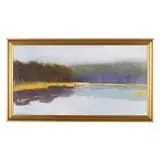 Fog Over the Beaver Pond by Wolf Kahn, Oil on canvas, sold Mar 2025