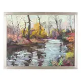 Mill Creek by James P. Kerr, Oil on linen canvas, sold Mar 2025