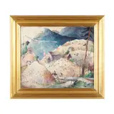 In the Yellow Mountains, North Carolina by Harrison Cady, Oil on canvas, sold Mar 2025