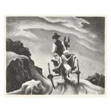 Goin' Home by Thomas Hart Benton, Lithograph on paper, sold Mar 2025