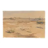 View from Southport (Towards Bald Head Island) by Claude Howell, Watercolor on paper, sold Mar 2025
