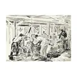 Atlantic Beach, NC by Prentiss Taylor, Ink wash on paper, sold Mar 2025