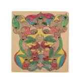 Untitled (Butterflies) by Minnie Evans, Oil crayon, sold Mar 2025