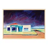 205 Person Street Station VI by Robert F. Irwin, Oil on masonite, sold Mar 2025
