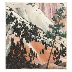 Canyon Wall / Yellowstone Study by Maud Gatewood, Oil on canvas, sold Mar 2025