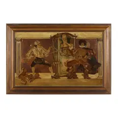 Dueling Scene by Frank Xavier Leyendecker, Oil on canvas, sold Mar 2025