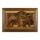 Dueling Scene by Frank Xavier Leyendecker, Oil on canvas, sold Mar 2025