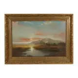 Majestic Landscape at Dawn by George Douglas Brewerton, Pastel on paper, sold Mar 2025