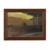 Landscape at Dusk by Charles Warren Eaton, Pastel on paper mounted to cardboard, sold Mar 2025
