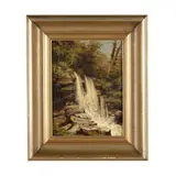Cave Falls, Onoko Glen by Xanthus Russell Smith, Oil on canvas, sold Mar 2025