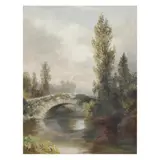 Landscape with Bridge by Xanthus Russell Smith, Gouache on paper, sold Mar 2025