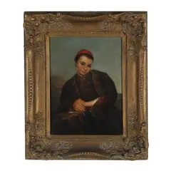 Portrait of a Greek Boy by Robert Walter Weir, Oil on panel, sold Mar 2025