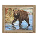 Brown Bear by Jane Young, Oil on canvas, sold Feb 2025