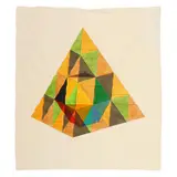 Large Geometric Pyramidal Painting by John Hiigli, Oil on canvas, sold Feb 2025