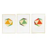 Three Geometric Paintings by John Hiigli, Oil on canvas, sold Feb 2025