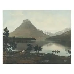 Glacier National Park by William Henry Jackson, Hand-tinted photograph, sold Feb 2025