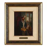 Man with Pipe by T. A. Berry, Oil on panel, sold Feb 2025