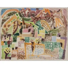 Stadtansicht by Eduard Bargheer, 1953, watercolor, sold Nov 2022