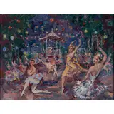 Balletttänzerinnen, wohl 1950er Jahre by Wilhelm Kaufmann, oil, sold Nov 2022