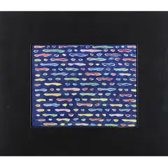 Piccolo Bleu by Piero Dorazio, 1976, oil on panel, sold Nov 2022