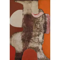 Komposition by Władysław Jackiewicz, 1963, oil on canvas, sold Nov 2022