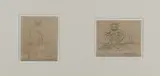 Ohne Titel (Zwei Karikaturen) by Adolf von Hildebrand, 1895, pencil, sold Jun 2022