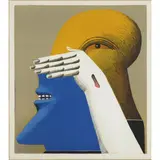 Figur mit zwei Brennweiten by Horst Antes, 1975, color lithograph, sold Jun 2022