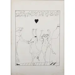 Liebe Susi by Horst Janssen, 1966, lithograph, sold Jun 2022