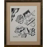 Ohne Titel by René Bértholo, 1966, pencil, sold Jun 2022