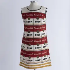 The Souper Dress by Andy Warhol, 1966, screenprint, sold Dec 2021