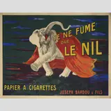 Je Ne Fume Que Le Nil (Papier a Cigarettes)', ca. 1912 by Leonetto Cappiello, color lithograph, sold Dec 2021