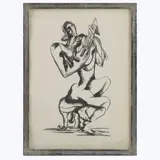 Le Joueur de Luth by Ossip Zadkine, 1965, lithograph, sold Dec 2021