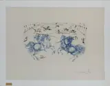 Ritterkampf' aus 'Calderon. Das Leben ist ein Traum by Salvador Dalí, 1971, etching, sold Dec 2021