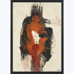Ohne Titel (Abstrakte Komposition) by César Manrique, 1986, gouache, sold Dec 2021