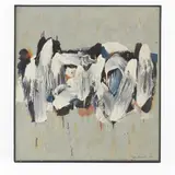 Ohne Titel (Abstrakte Komposition) by Walter Lothar Brendel, 1962, oil on canvas, sold Jul 2021