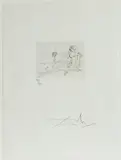 Petits Nus d'Apollinaire by Salvador Dalí, 1967, etching, sold Jul 2021