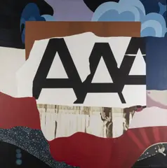 AAA by Herbert Kaufmann, 1972, oil on canvas, sold Jul 2021