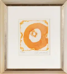 Ohne Titel (Abstrakte Komposition) by Emil Schumacher, 1970, aquatint, sold Jul 2021