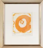 Ohne Titel (Abstrakte Komposition) by Emil Schumacher, 1970, aquatint, sold Jul 2021