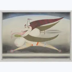 Die Dämonin der ... Liebeskünste by Friedrich Schröder-Sonnenstern, 1959, chalk, sold Jul 2021