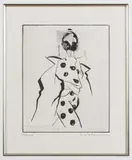 Ohne Titel, ca. 1970 - 80 by Hans Salentin, pencil, sold Jul 2021