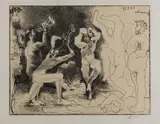 La danse des faunes by Pablo Picasso, 1957, lithograph, sold Jul 2021