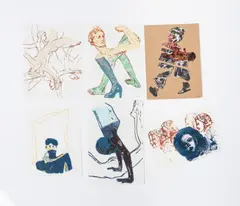 Ohne Titel (6 Blätter) by Nancy Spero, 1994, screenprint, sold Jul 2021